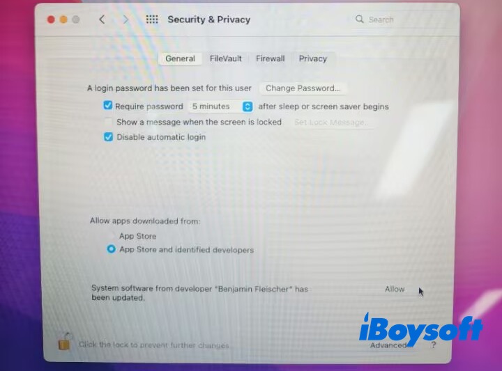 Enable system extension