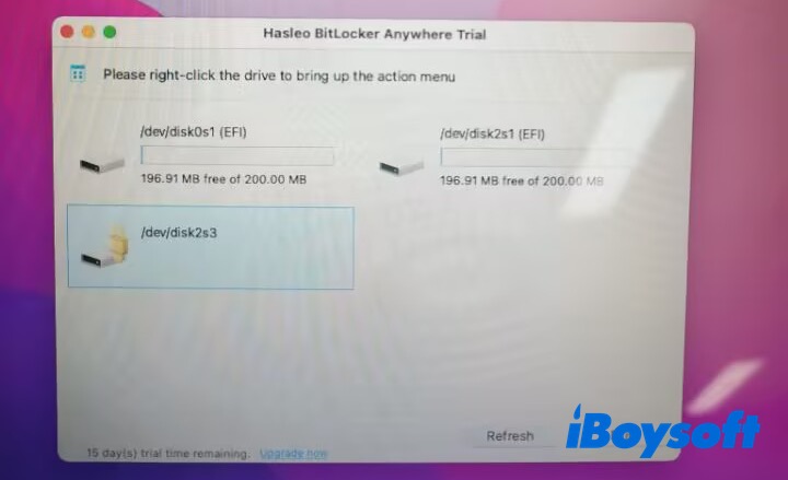 Launch Hasleo BitLocker Anywhere for Mac