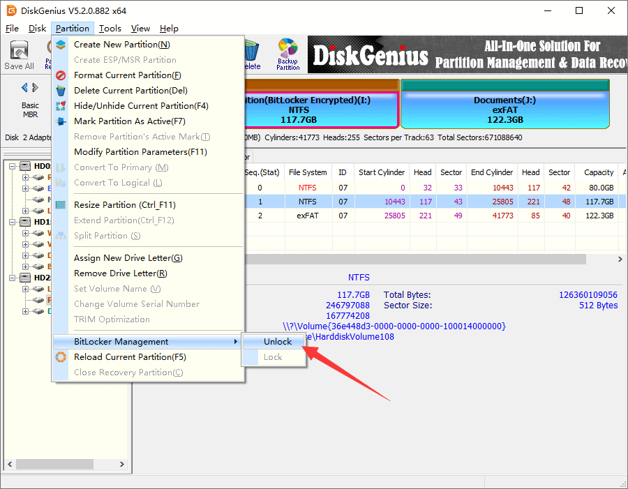 DiskGenuis BitLocker Recovery