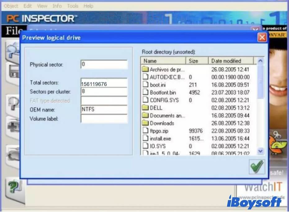 PC Inspector File Recovery