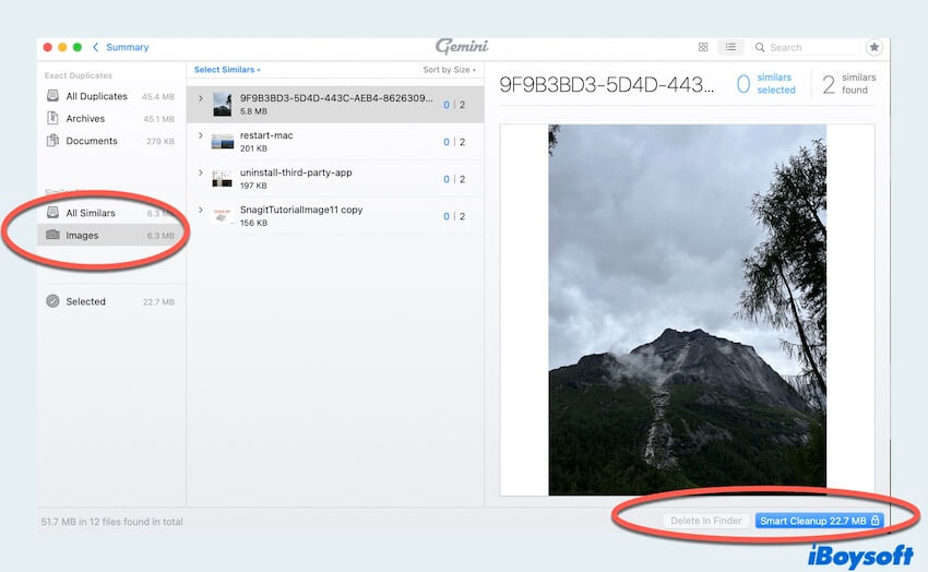 Duplicate photo remover Gemini 2