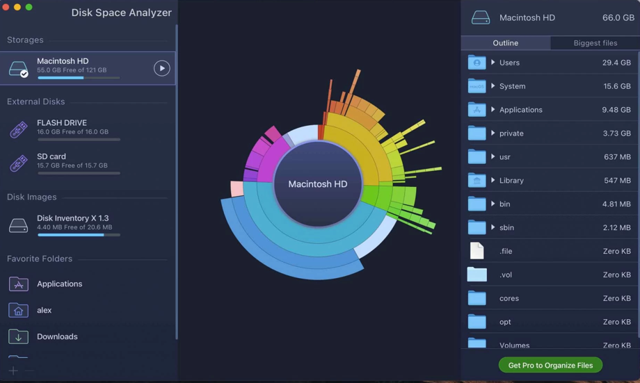 Disk Space Analyzer Inspector