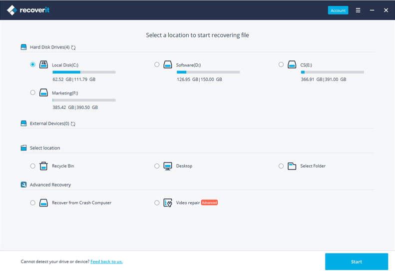 Wondersahre recoverit data recovery