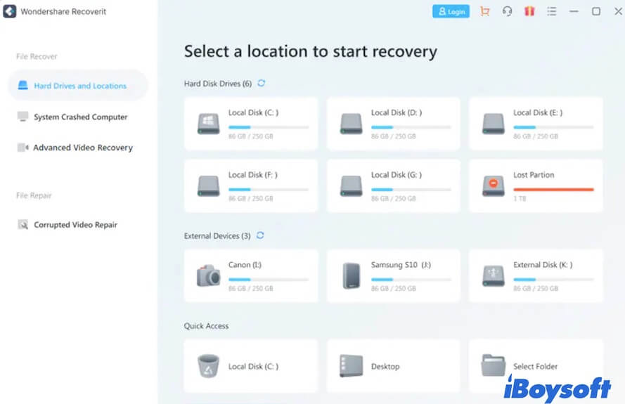 Wondershare Recoverit for Mac