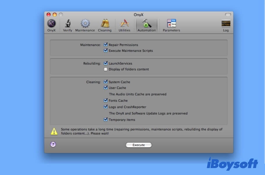 Onyx Mac optimizer