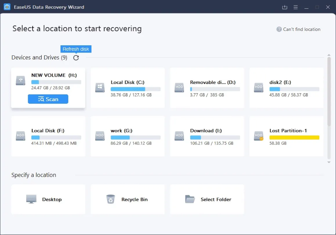 EaseUS Data Recovery Wizard