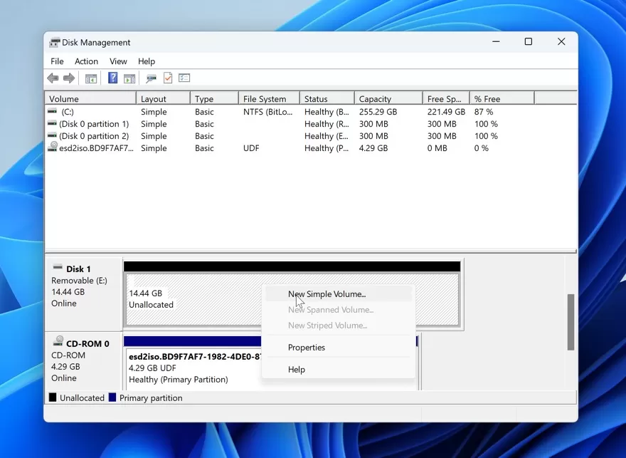Create a new partition on your SD card