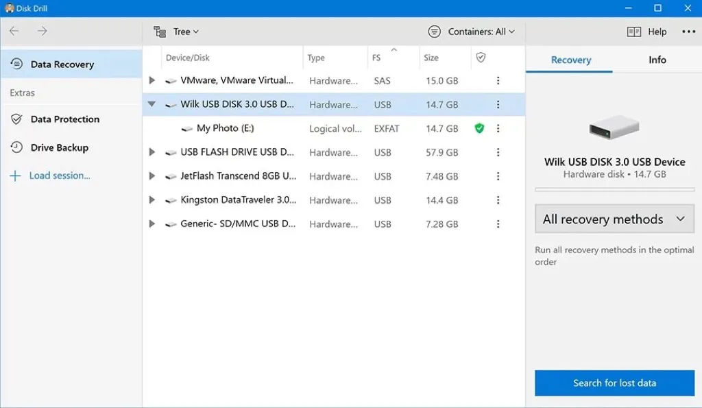 Disk Drill SD Card Recovery Software