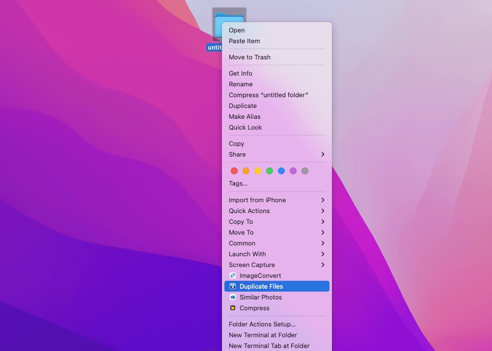 iBoysoft MagicMenu find duplicate files on Mac
