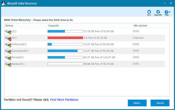 Use iBoysoft Data Recovery Software on Windows